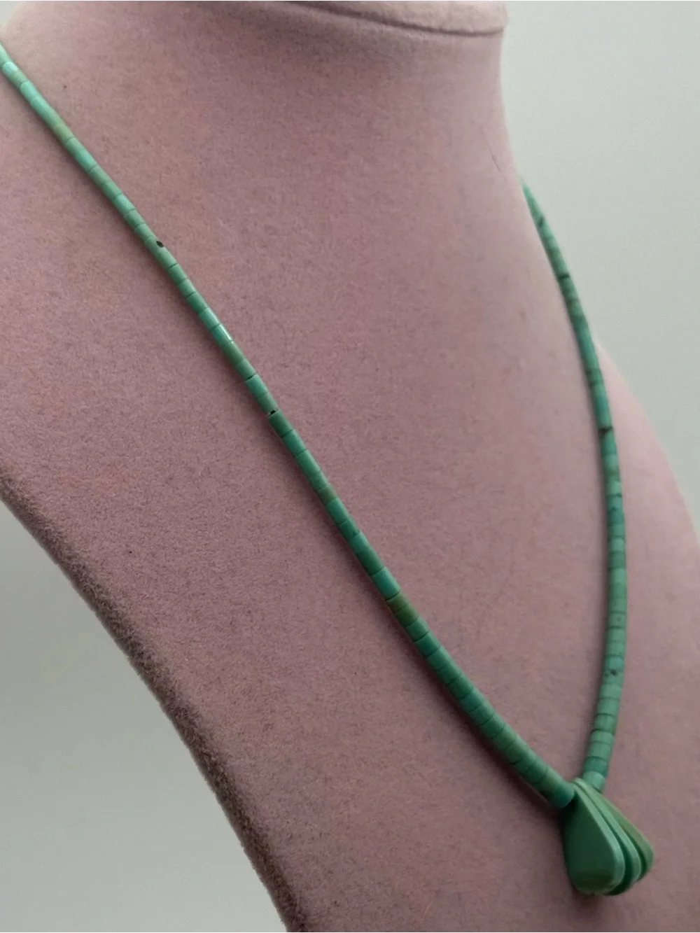Turquoise Beaded Pendant Necklace - Women Jewelry - Picture 4 of 5